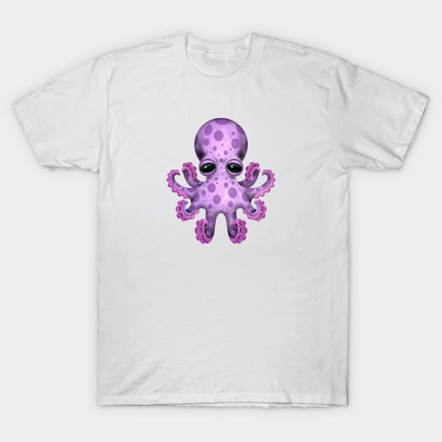 Cute Purple Baby Octopus T-Shirt by jeffbartels